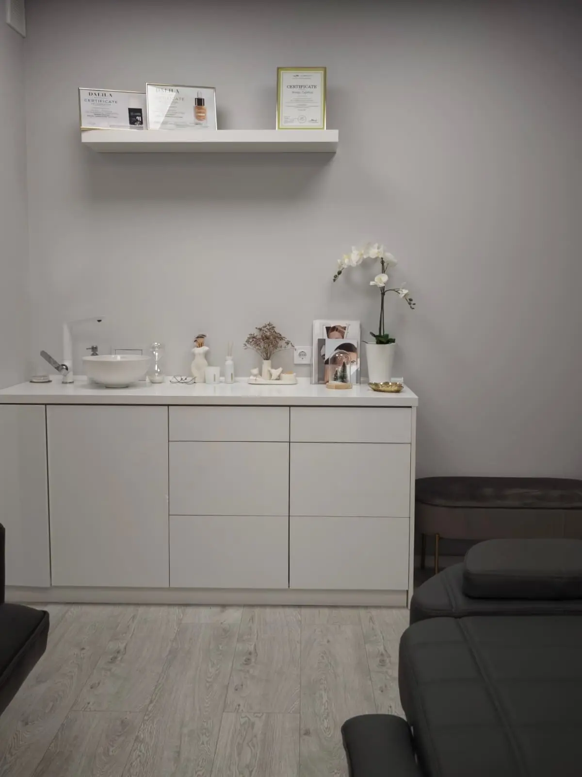 Kosmetoloģijas kabineta interjers Rīgā